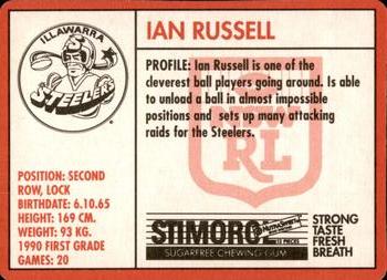 1991 Stimorol NRL #86 Ian Russell Back